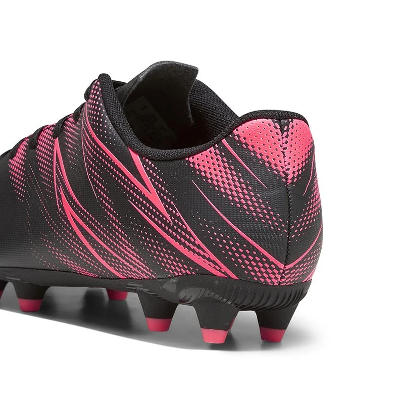 Puma Attacanto FG/AG Kids' Football Boots Black / Orchid - Image 4