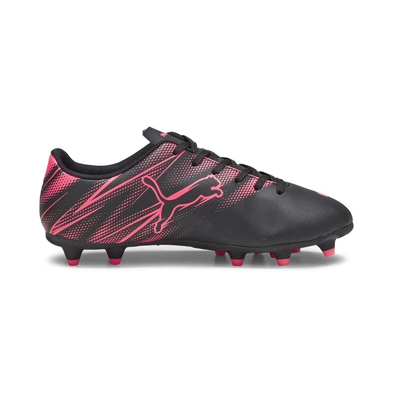 Puma Attacanto FG/AG Kids' Football Boots Black / Orchid - Image 2