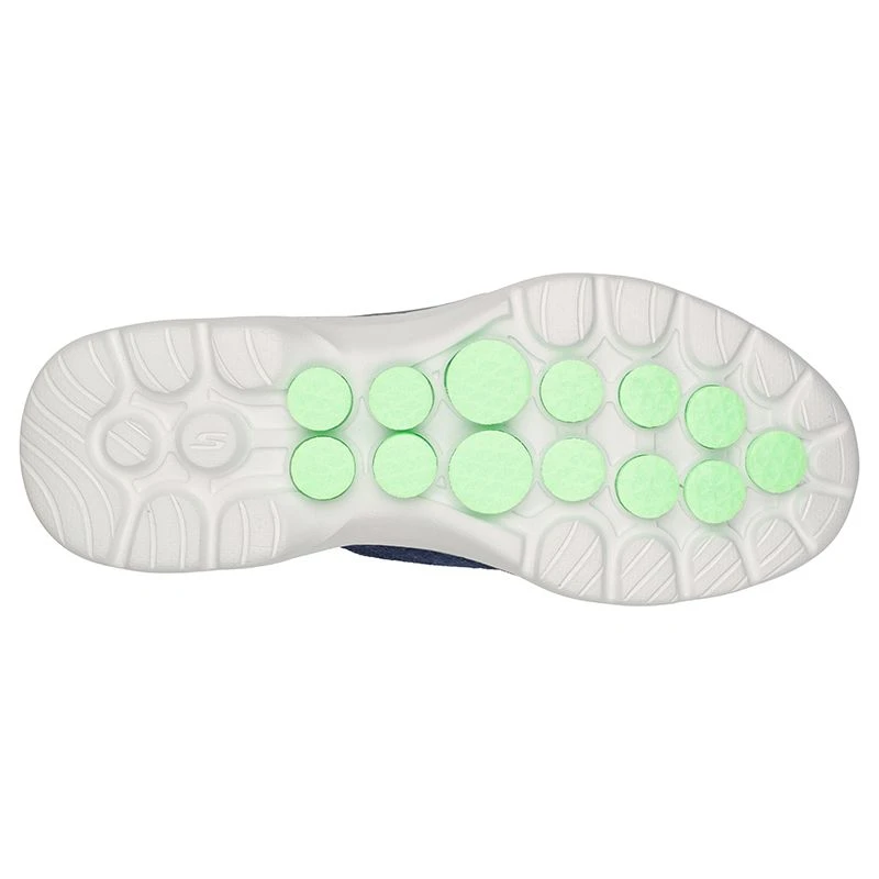 Skechers Women's Go Walk 6 - Glimmering Slip-On Runners Navy / Green - Image 5