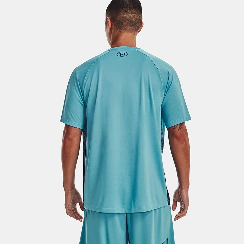 Under Armour Men's UA Techâ„¢ Fade T-Shirt Glacier Blue / Sonar Blue - Tall - Image 2