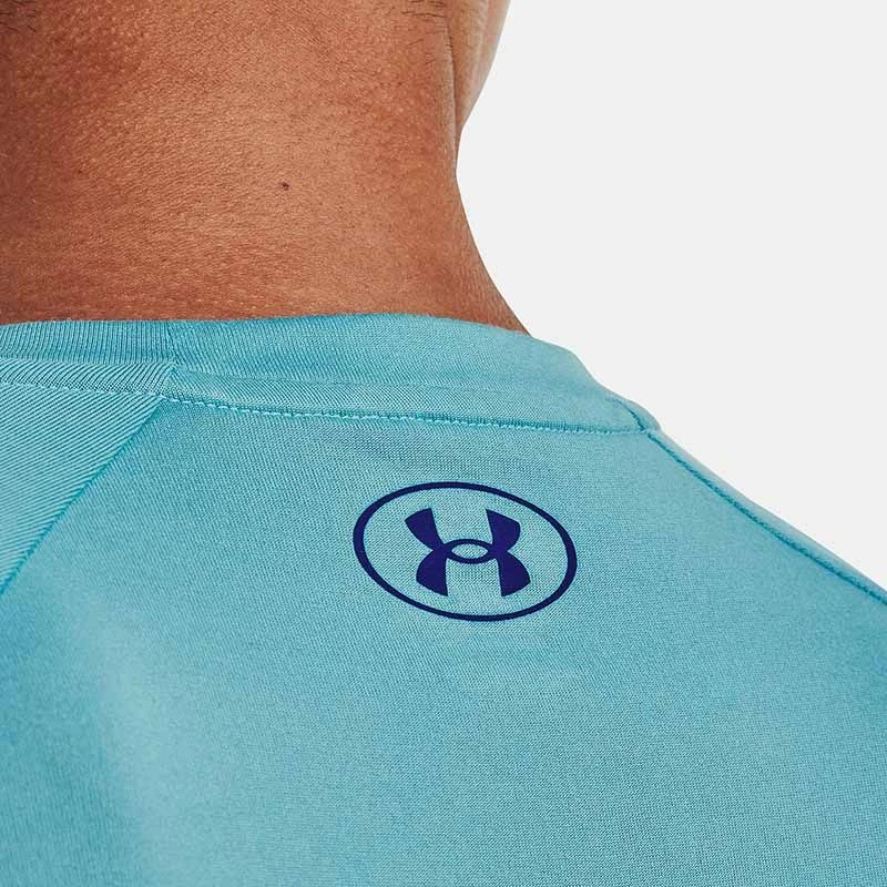 Under Armour Men's UA Techâ„¢ Fade T-Shirt Glacier Blue / Sonar Blue - Tall - Image 4