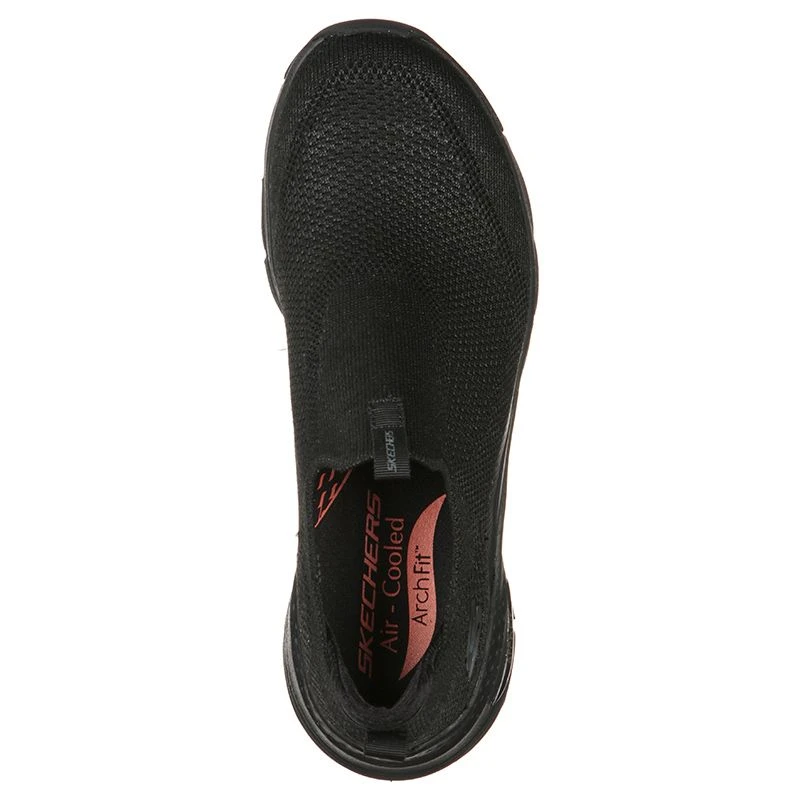 Skechers Women's Arch Fit Keep It Up Trainers Black - Image 4