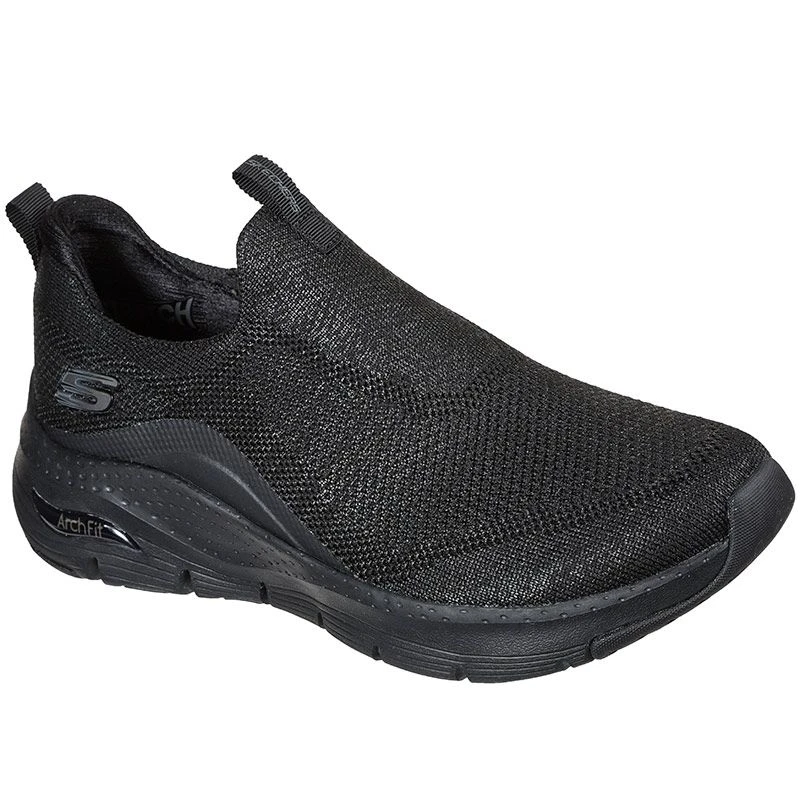 Skechers Women's Arch Fit Keep It Up Trainers Black - Image 3
