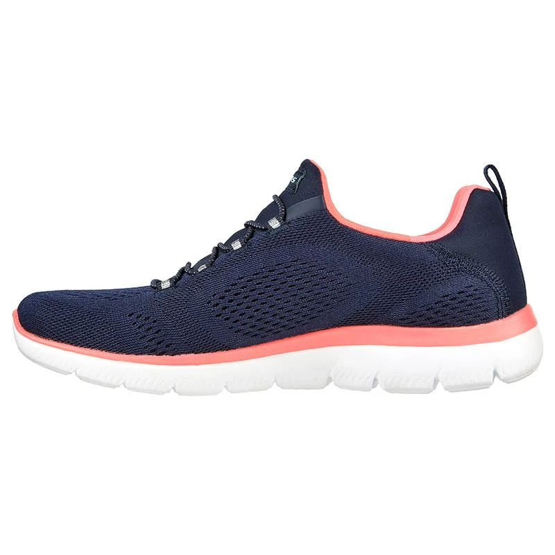 Skechers Women's Summits - Perfect Views Runners Navy / Neon Pink - Image 2