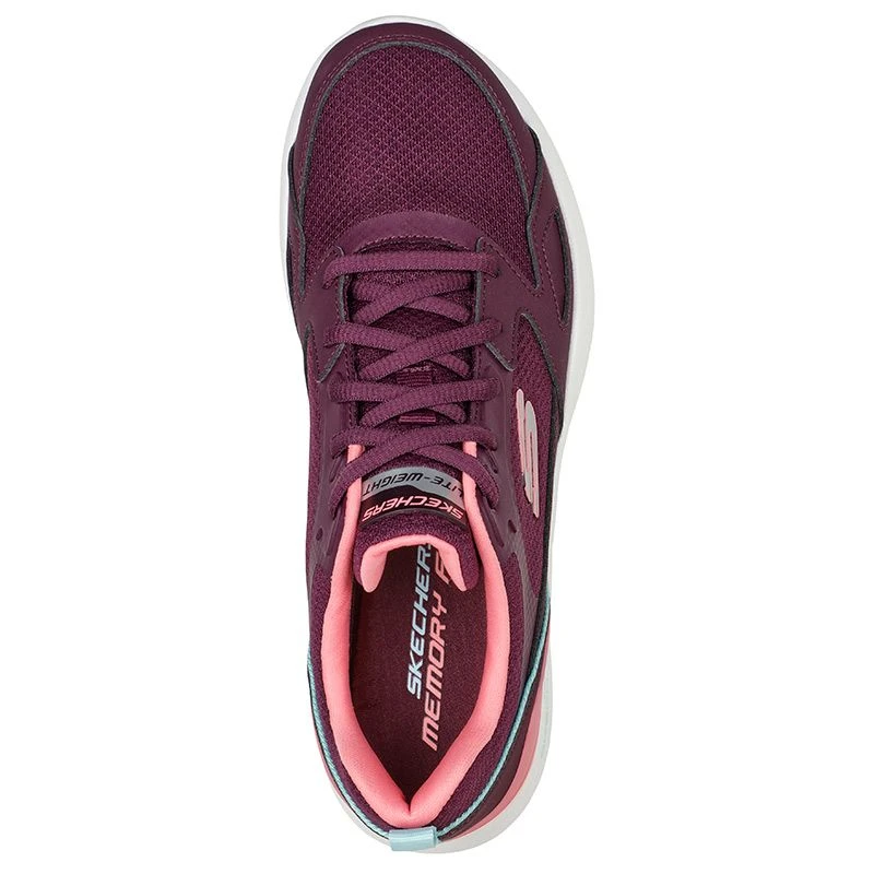 Skechers Women's Skech-Air Dynamic Carefree Way Trainers Burgundy / Pink - Image 4