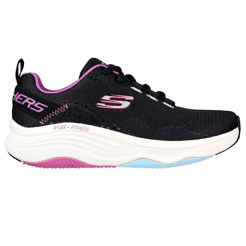Skechers Women's D'Lux Fitness - Roam Free Runners Black / Multi Trim