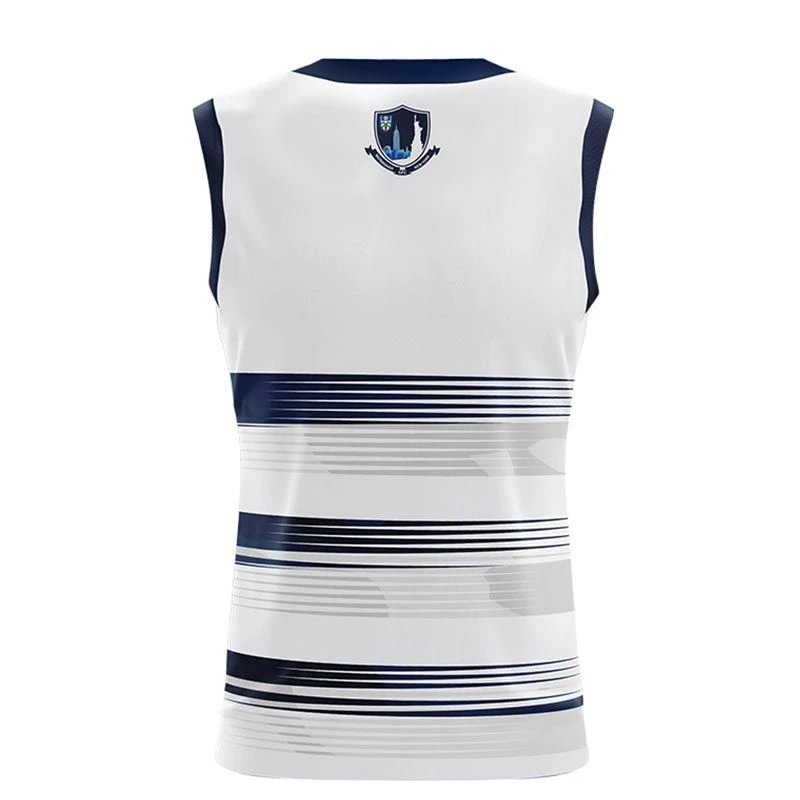 Monaghan GAA Kids' Training Vest White / Marine - Image 2