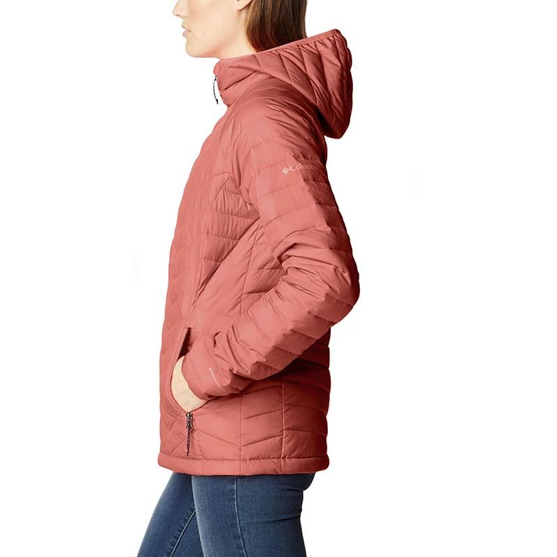 Columbia Women's Powder Lite⢠Hooded Jacket Dark Coral - Image 6