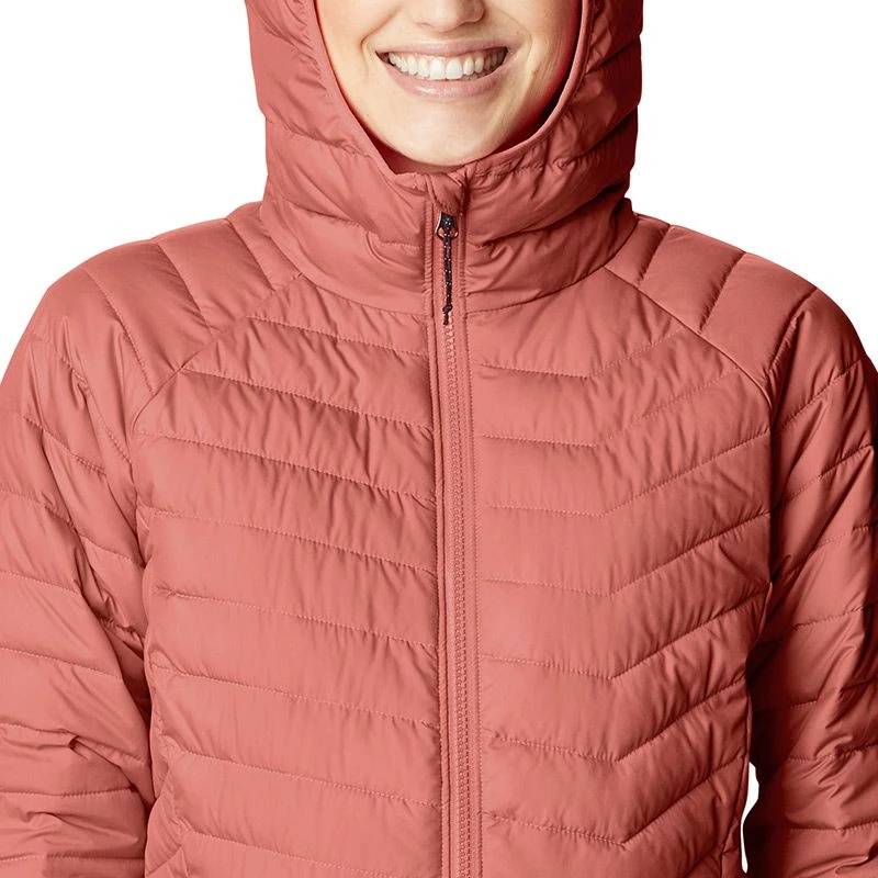 Columbia Women's Powder Lite⢠Hooded Jacket Dark Coral - Image 5