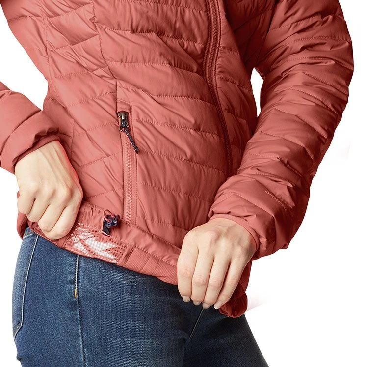 Columbia Women's Powder Lite⢠Hooded Jacket Dark Coral - Image 7