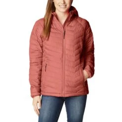 Columbia Women's Powder Lite™ Hooded Jacket Dark Coral