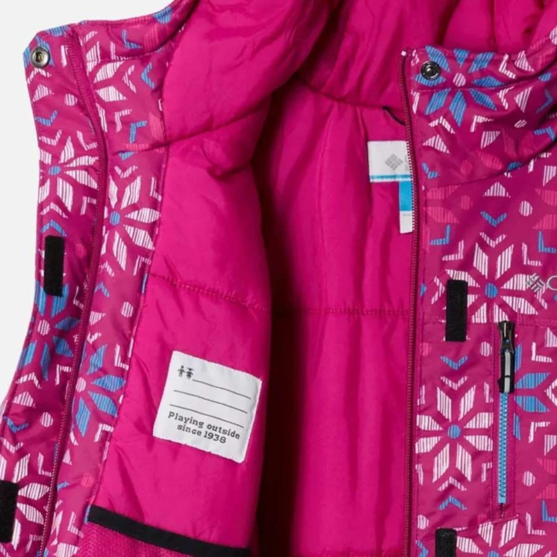 Columbia Kids' Alpine Free Fallâ„¢ II Ski Jacket Wild Fuchsia Paperflakes - Image 3