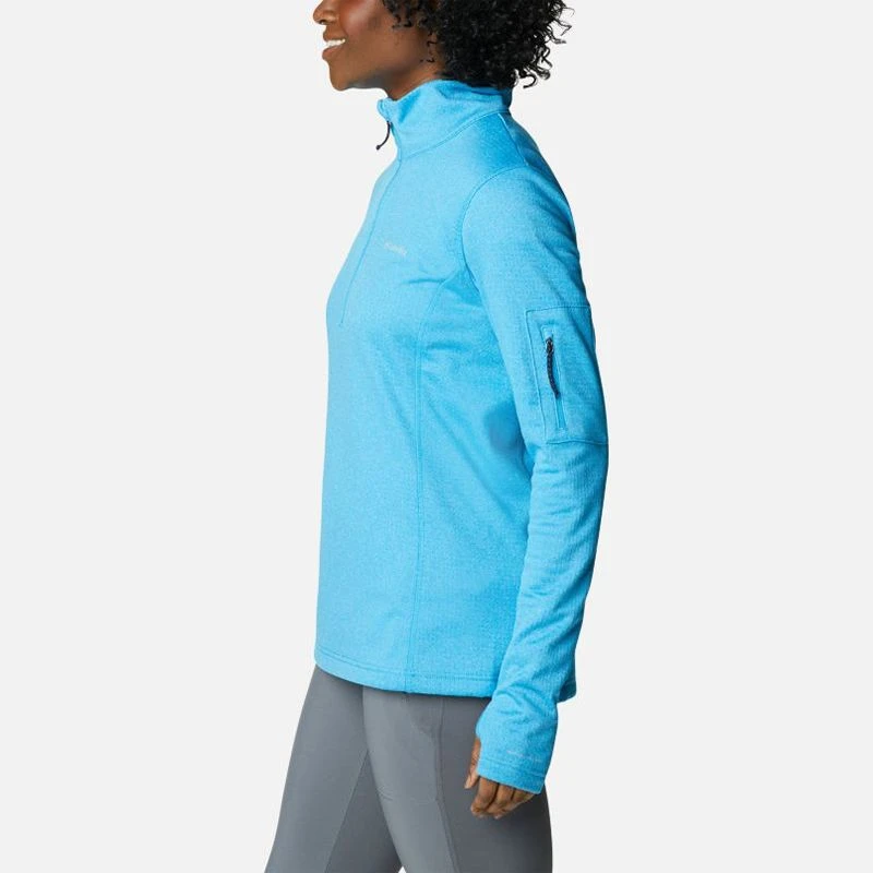 Columbia Women's Park View™ Half Zip Fleece Blue Chill Heather - Image 5