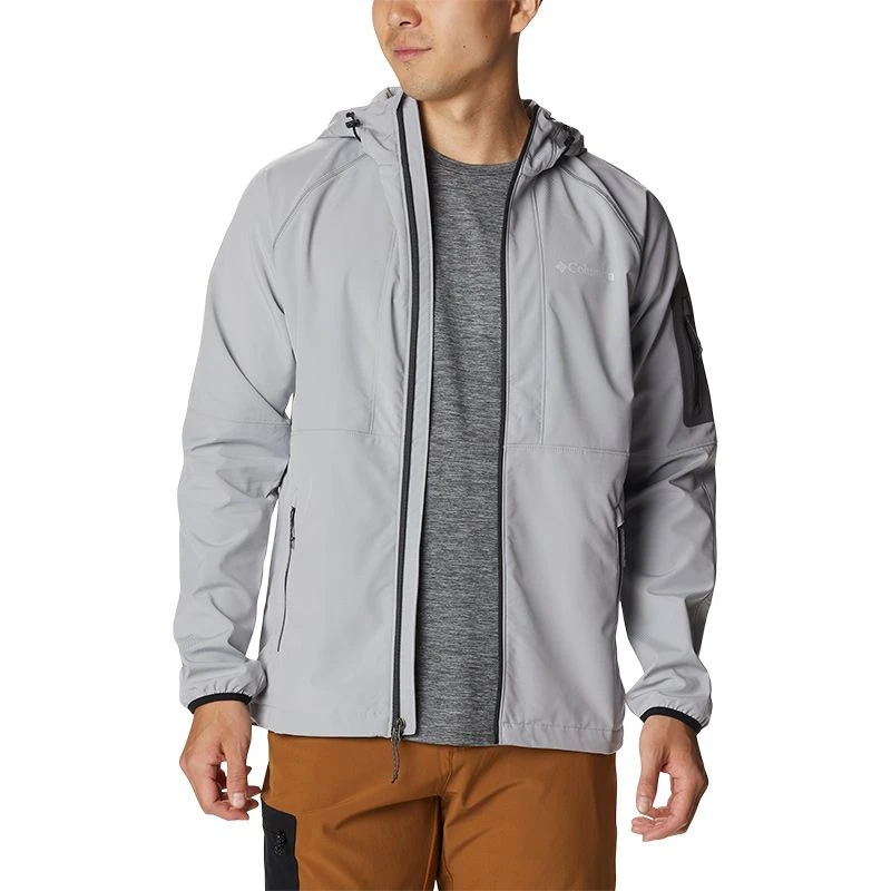 Columbia Men's Tall Heights™ Hooded Softshell Jacket Columbia Grey - Image 2