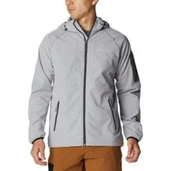 Columbia Men's Tall Heightsâ„¢ Hooded Softshell Jacket Columbia Grey