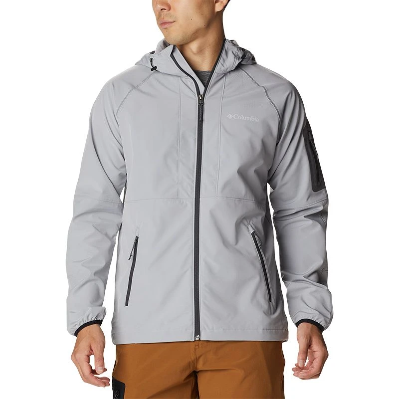 Columbia Men's Tall Heights™ Hooded Softshell Jacket Columbia Grey