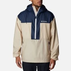 Columbia Men's Flash Challengerâ„¢ Windbreaker Ancient Fossil / Collegiate Navy