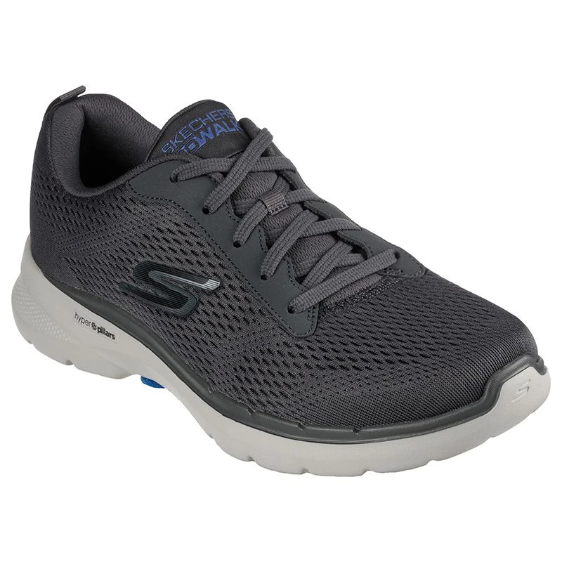 Skechers Men's GO WALK 6 - Avalo Runners Charcoal - Image 3