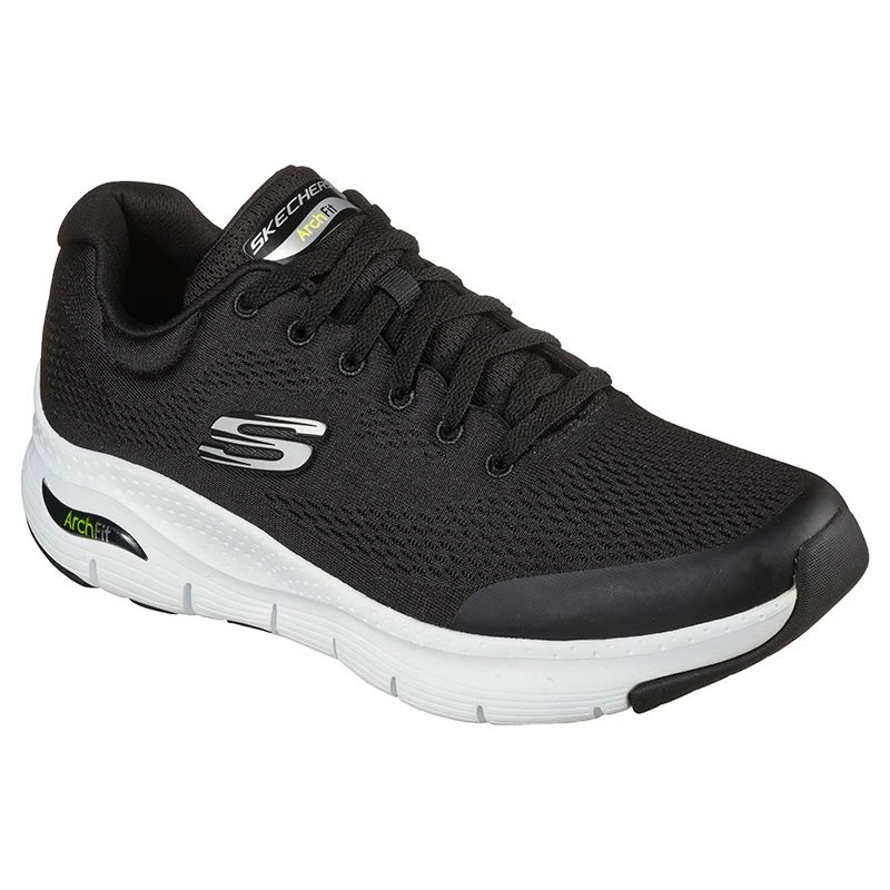 Skechers Men's Arch Fit Trainers Black / White - Image 3