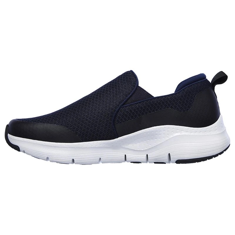 Skechers Men's Arch Fit Banlin Slip-On Runners Navy / Grey - Image 2