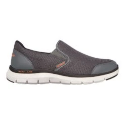 Skechers Men's Flex Advantage 4.0 Slip On Runners Charcoal / Orange