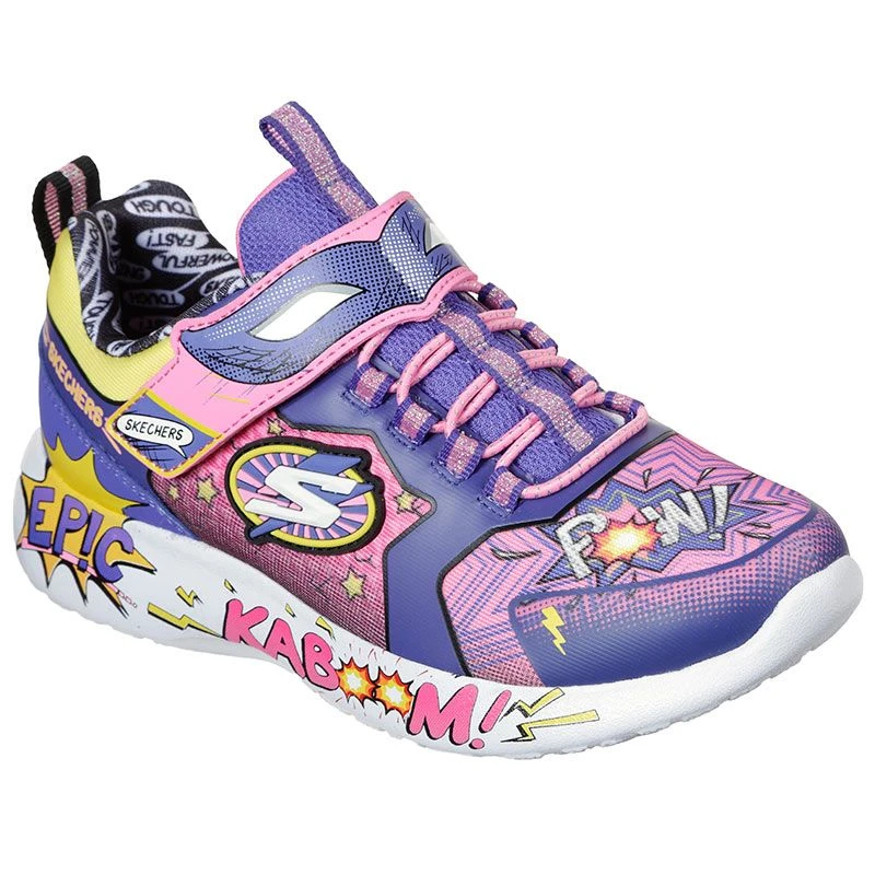 Skechers Kids' Dynamight Hero Status Junior Runners Pink / Puple - Image 3