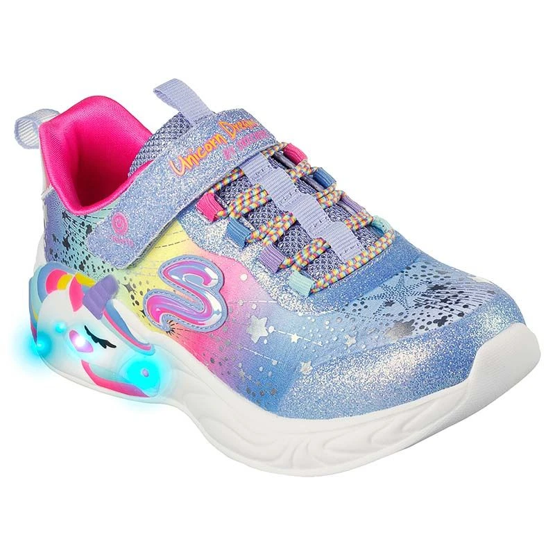 Skechers Kids' Unicorn Dreams Junior Runners Blue / Multi - Image 3