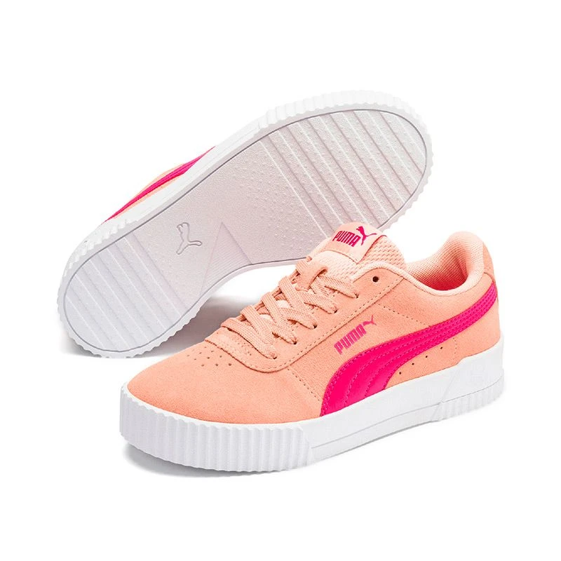 Puma Kids' Carina Youth Runners Peach Parfait / Purple - Image 3