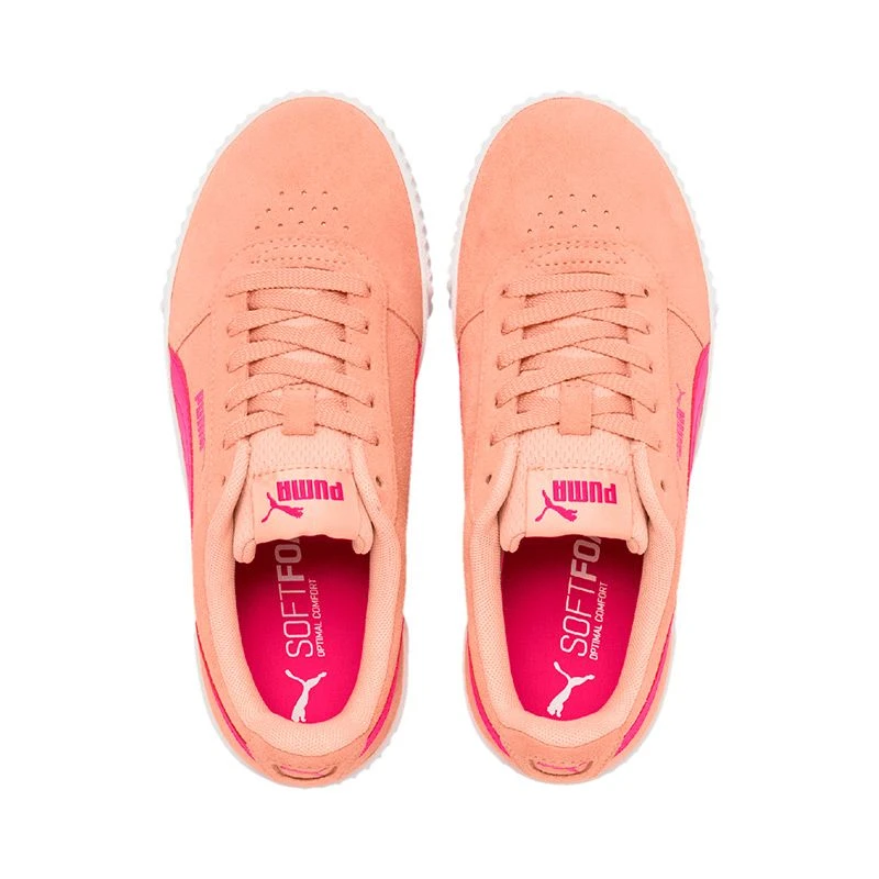 Puma Kids' Carina Youth Runners Peach Parfait / Purple - Image 4
