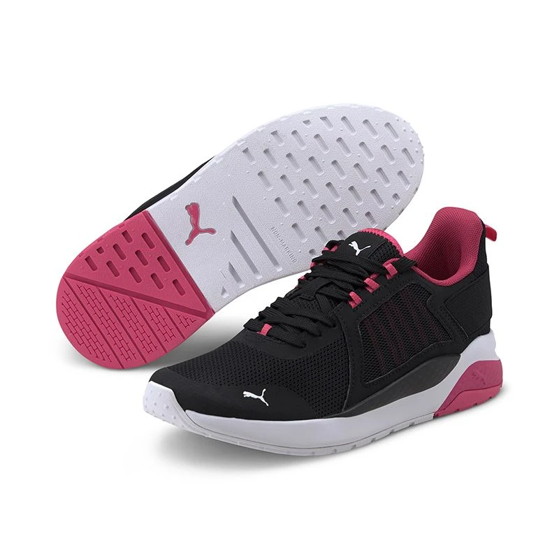 Puma Women's Anzarun Trainers Black / Glowing Pink / White - Image 3