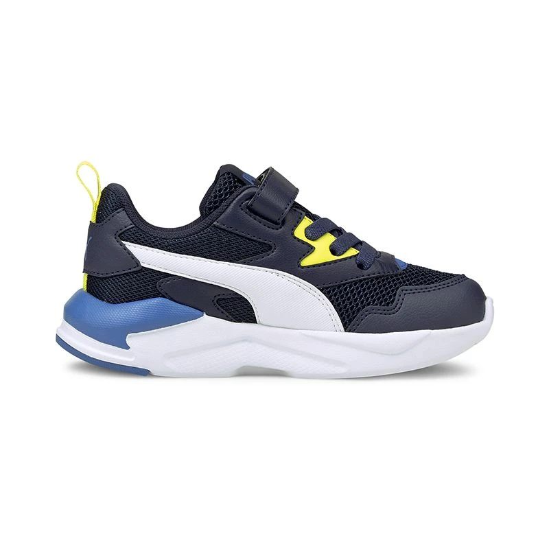 Puma Kids' X-Ray Lite PS Trainers Peacoat / White / Sulphur Spring / Star Sapphire - Image 3