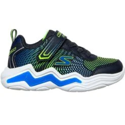 Skechers Kids' S Lights: Erupters IV Infant Runners Navy / Lime