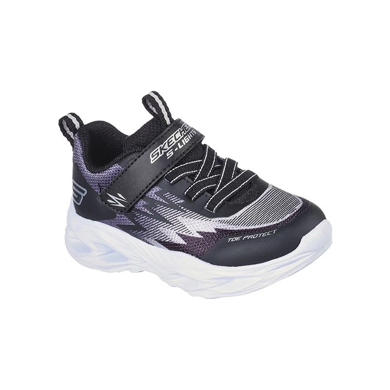 Skechers Kids' S Lights: Vortex-Flash - Zorent Infant Runners Black / Grey - Image 3