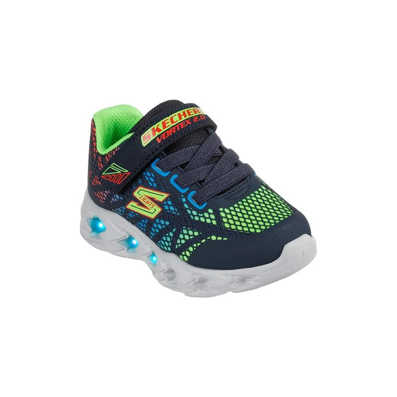Skechers Kids' S Lights: Vortex 2.0 Infant Runners Navy / Multi - Image 3