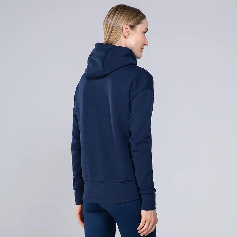 Women's Carrie Fleece Pullover Hoodie Marine / Blue / White - Image 3