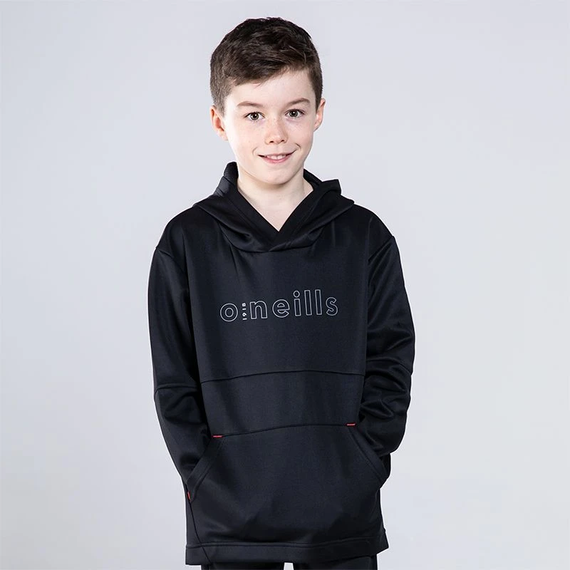 Kids' Cody Hybrid Pullover Hoodie Black / Red / Grey