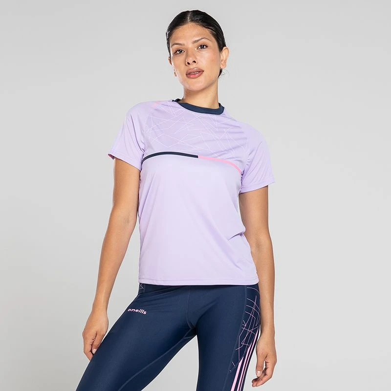 Women's Dolmen T-Shirt Purple / Marine / Pink