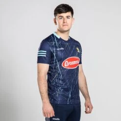 Kilkenny GAA Player Fit Short Sleeve Training Top Marine / Green