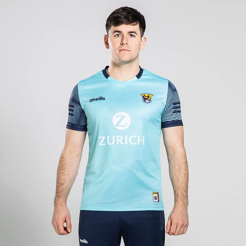 Wexford GAA Hurling Player Fit Short Sleeve Training Top Mint / Marine