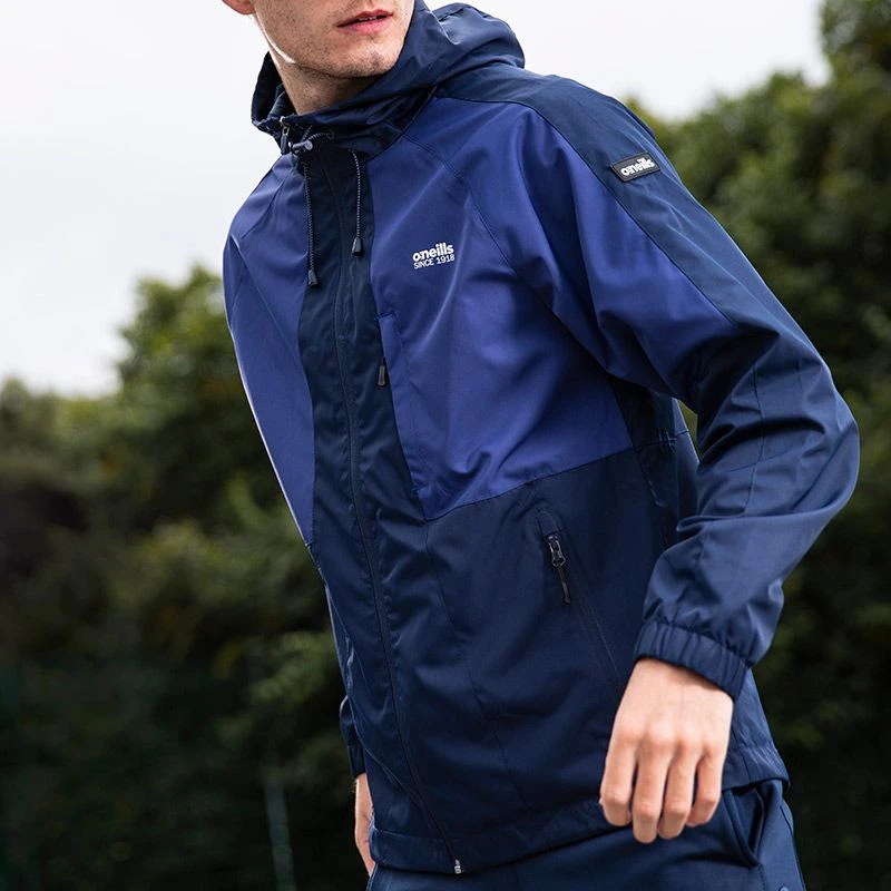 Men's Rio Hooded Rain Jacket Marine / Royal - Image 4