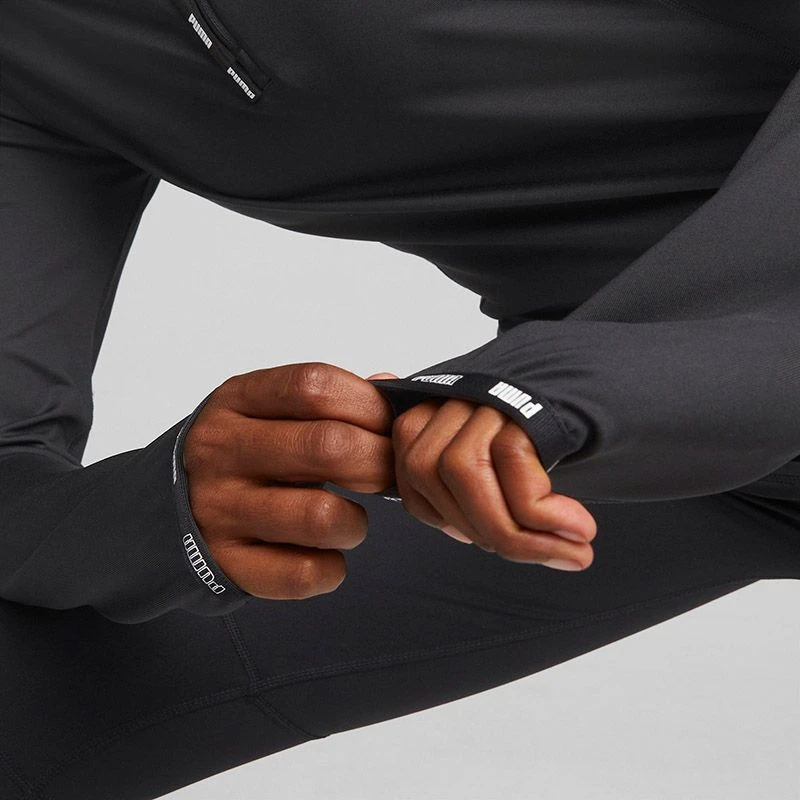 Puma Women's Strong Quarter Zip Top Black - Image 6