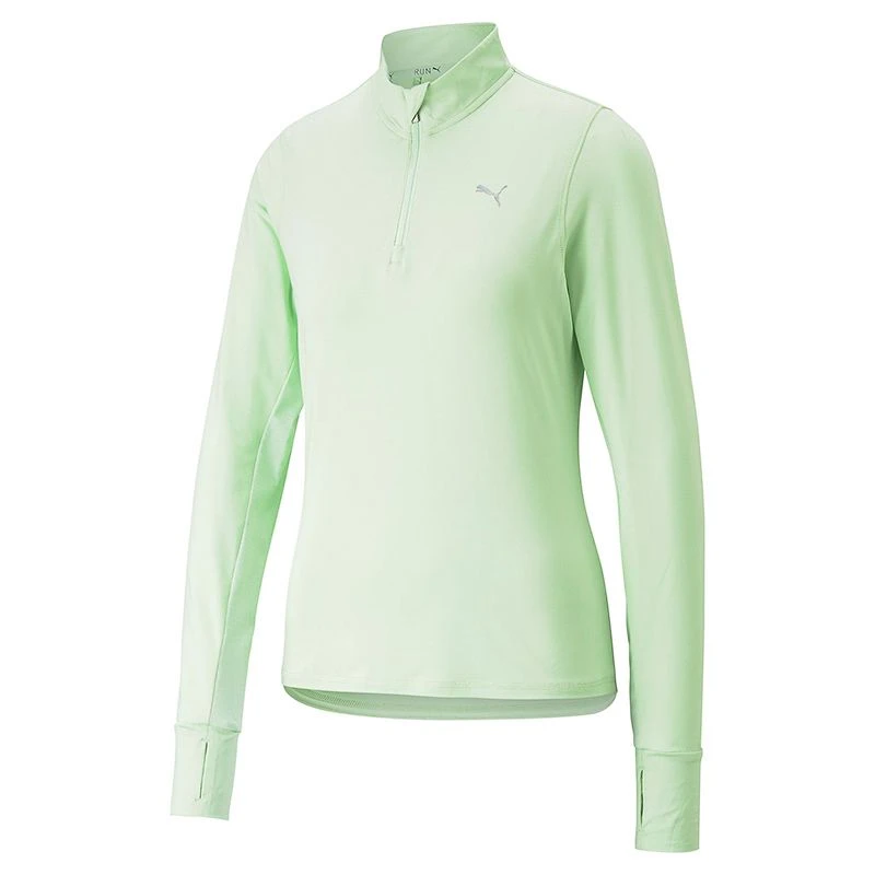 Puma Women's Run Favourite 1/4 Zip Light Mint
