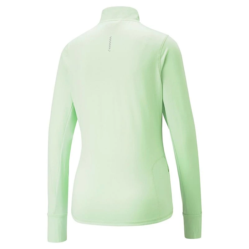 Puma Women's Run Favourite 1/4 Zip Light Mint - Image 2