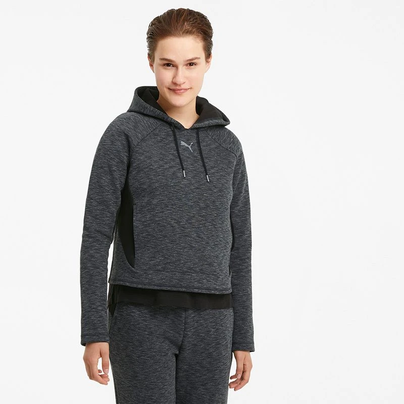 Puma Women's Evostripe Hoodie Puma Black / Heather