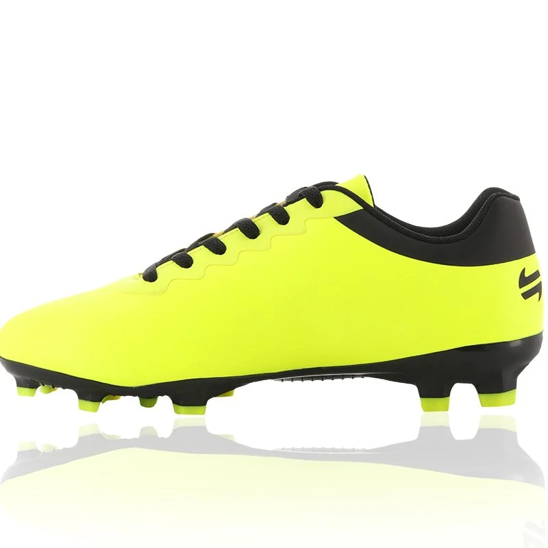 Aluna Firm Ground Laced Football Boots Yellow / Black - Image 2