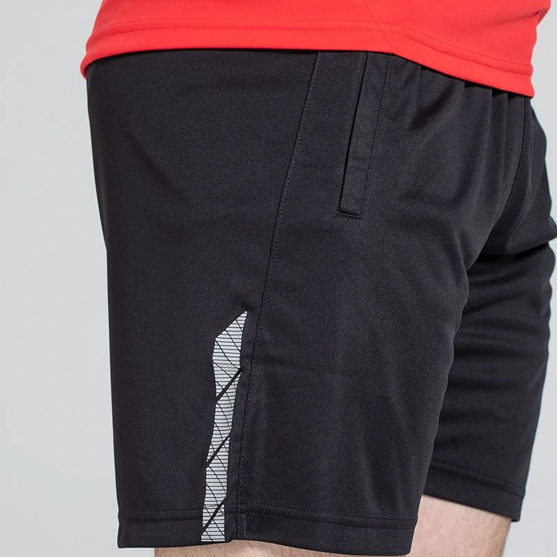 Men's Cody Training Shorts Black / Red / Grey - Image 7