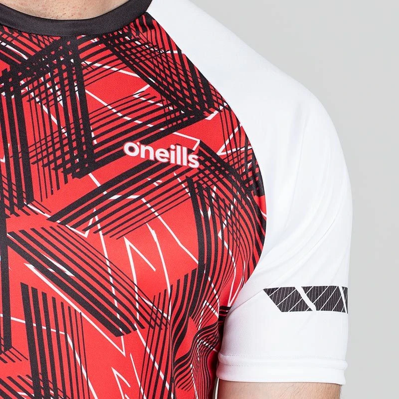 Men's Coby T-Shirt White / Black / Red - Image 3