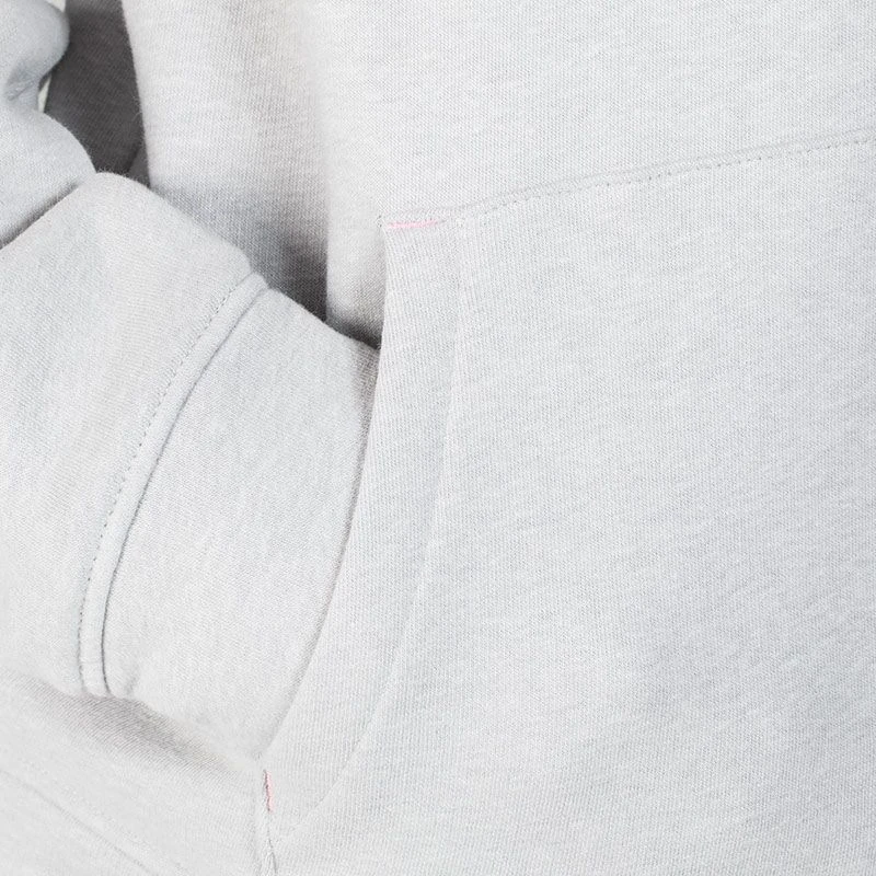 Kids' Emily Fleece Pullover Hoodie Grey / Pink - Image 5