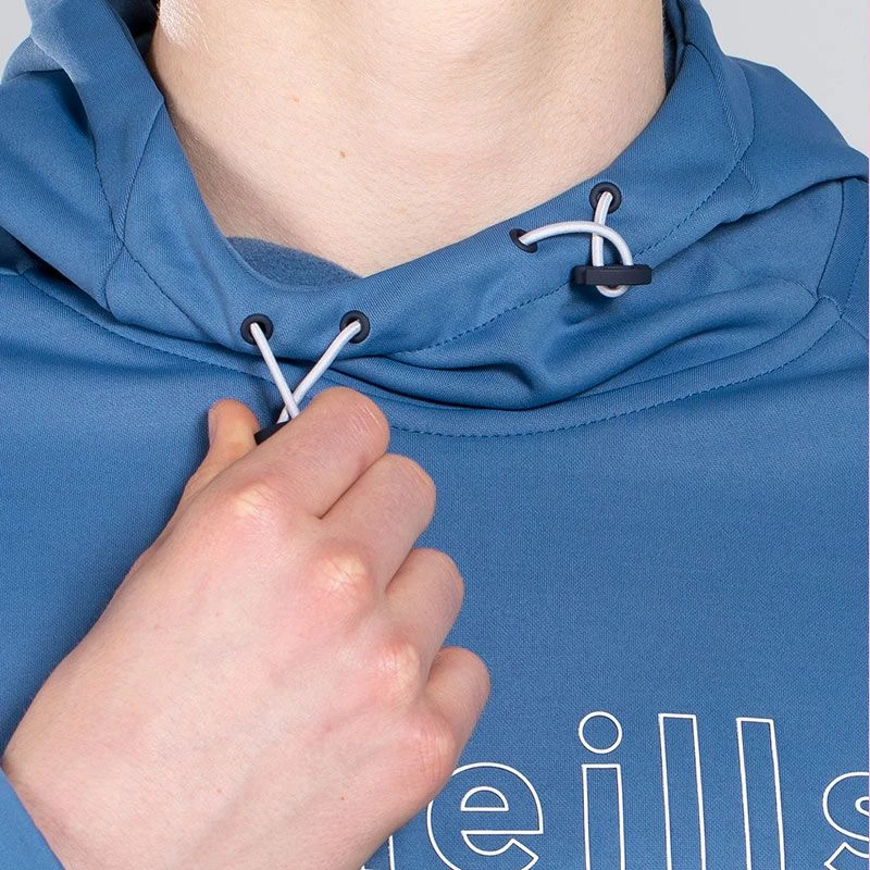 Men's Zack Fleece Pullover Hoodie Blue / Marine / Silver - Image 5