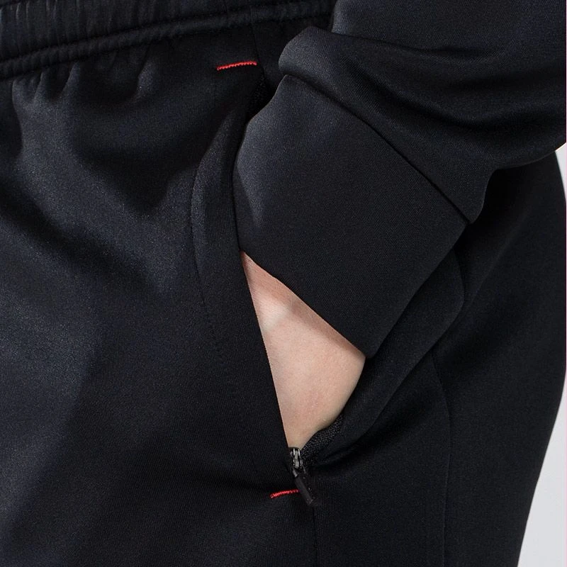 Men's Cody Hybrid Skinny Tracksuit Bottoms Black / Red / Grey - Image 5